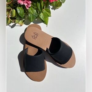 Elegant Black Slide Sandals